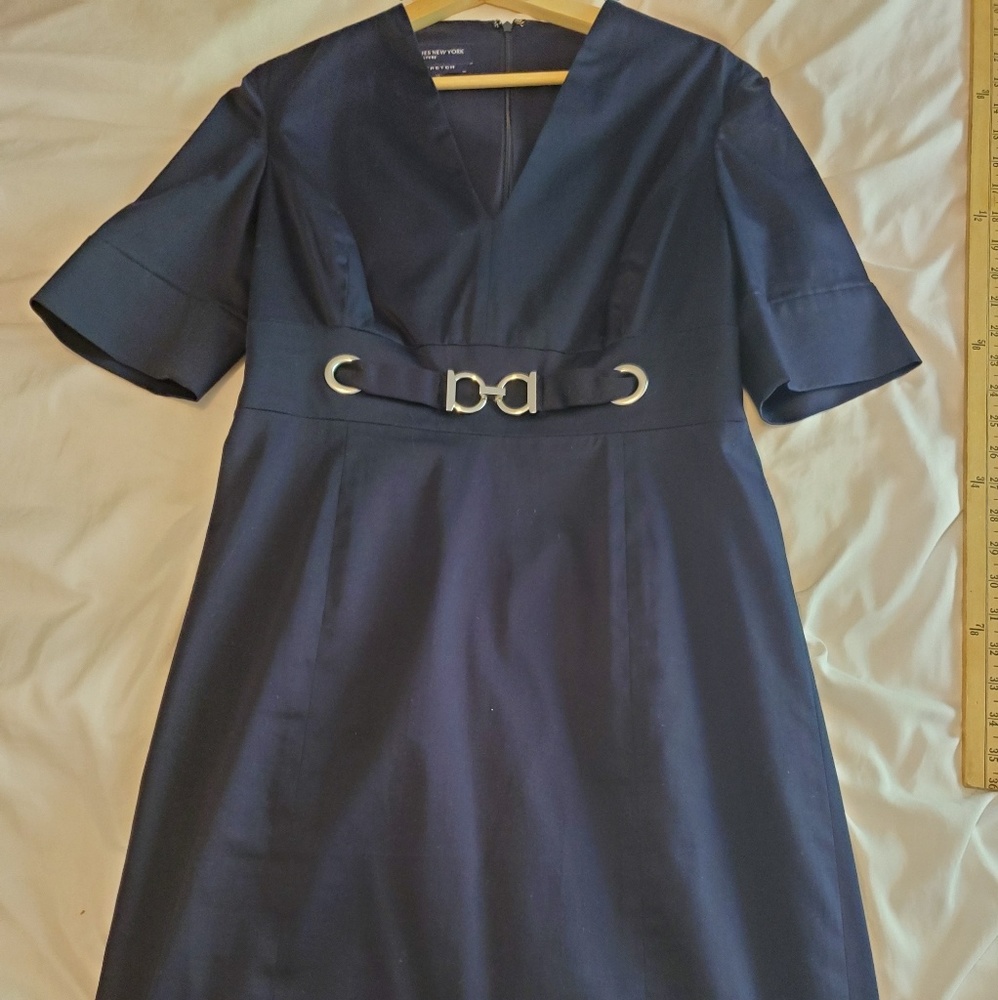 Jones New York Navy Sheath Dress